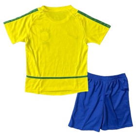 Brazílie 2002-2003 Retro Domácí - Dětské Fotbalové Dresy (S/S)